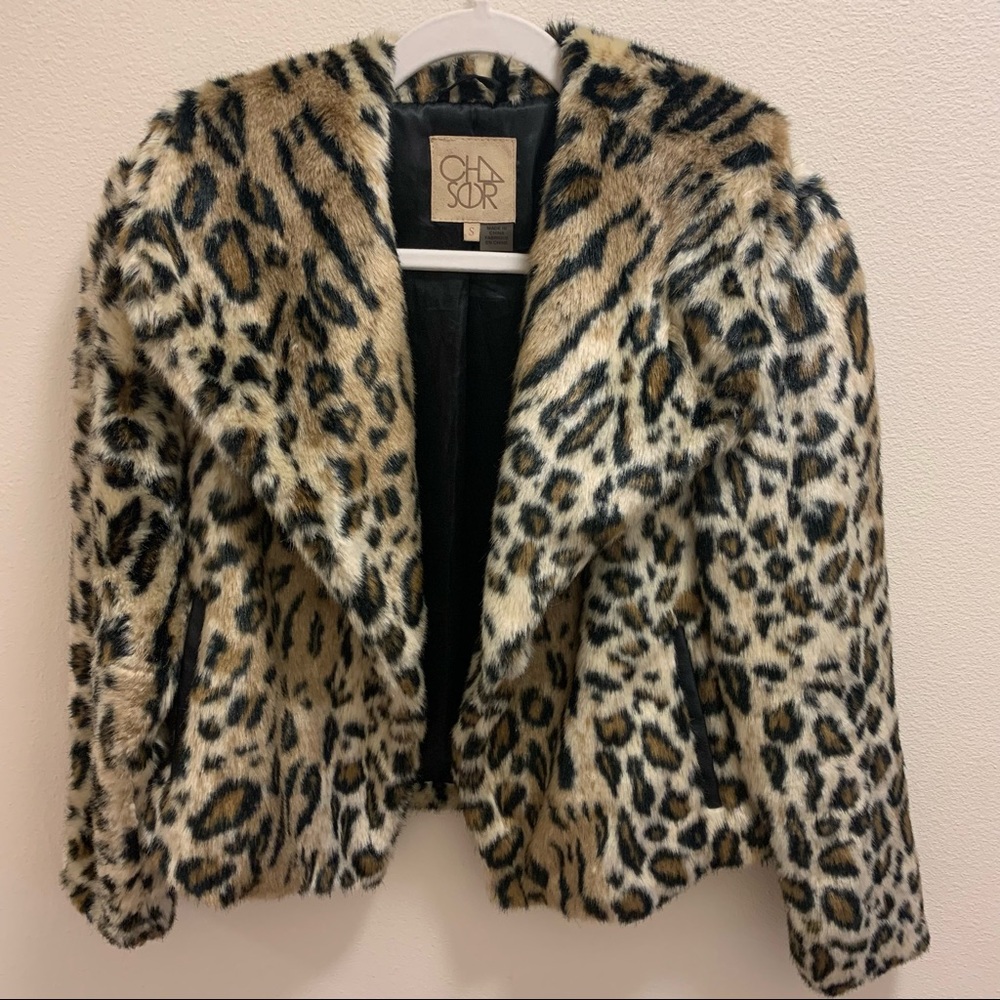 CHEETAH PRINT CHASER JACKET